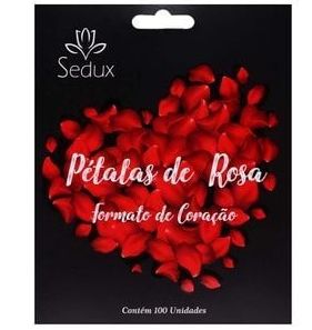 Pétalas de rosa em formato de coração